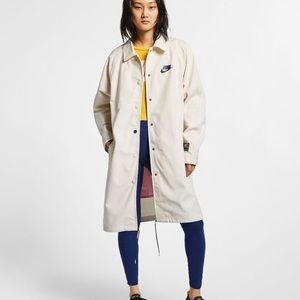 Nike sportswear nsw coach jacket trench coat xs